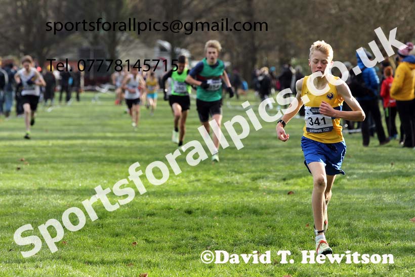 Boys under-15s, European Cross Country Championships Trials, Sefton Park, Liverpool. Photo: David T. Hewitson/Sports for All Pics